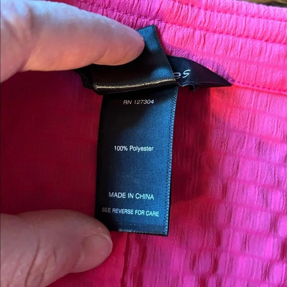 Ali Miles - Textured Pink Button-Down Shirt - Picture 4 of 8